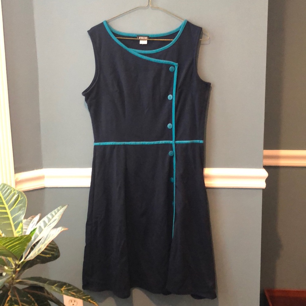 Cute button-styled Modcloth dress.